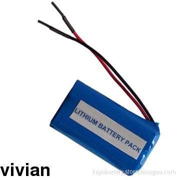 18650 li-ion Battery Pack 7.4V, 1800mAh 7.4V Lithium Lon Battery 18650